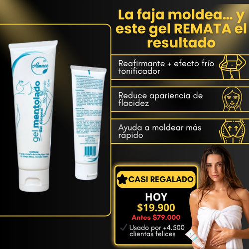 Gel Reafirmante | Gluteos, Abdomen, Brazos, Piernas + Frio Caliente